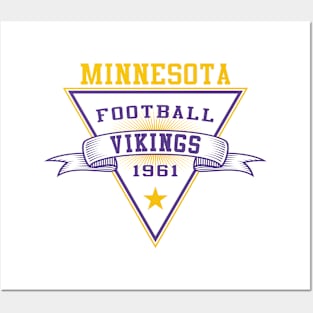 Retro Minnesota Vikings Posters and Art